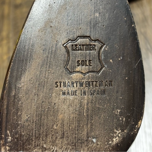 Stuart Weitzman tortoise shell patten leather heels size 9.5 - Picture 6 of 10